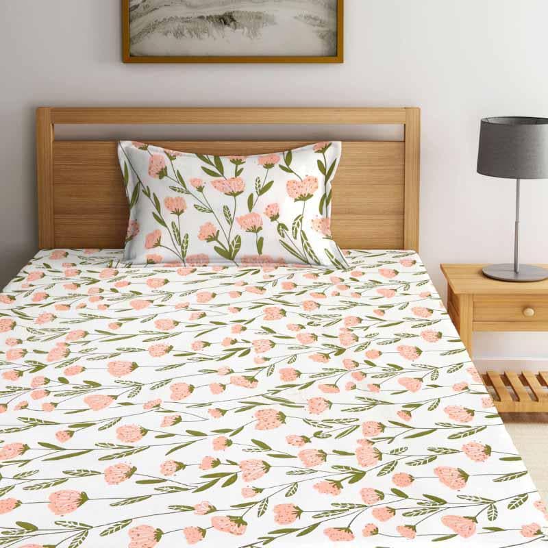 Blooming Tulips Printed Bedsheet - 150 GSM media 3