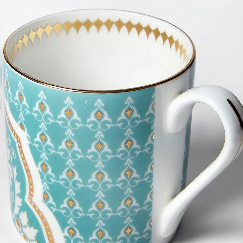 India Circus Bone China Tea Cup (220 mL Each),Green) - Set Of Six media 5