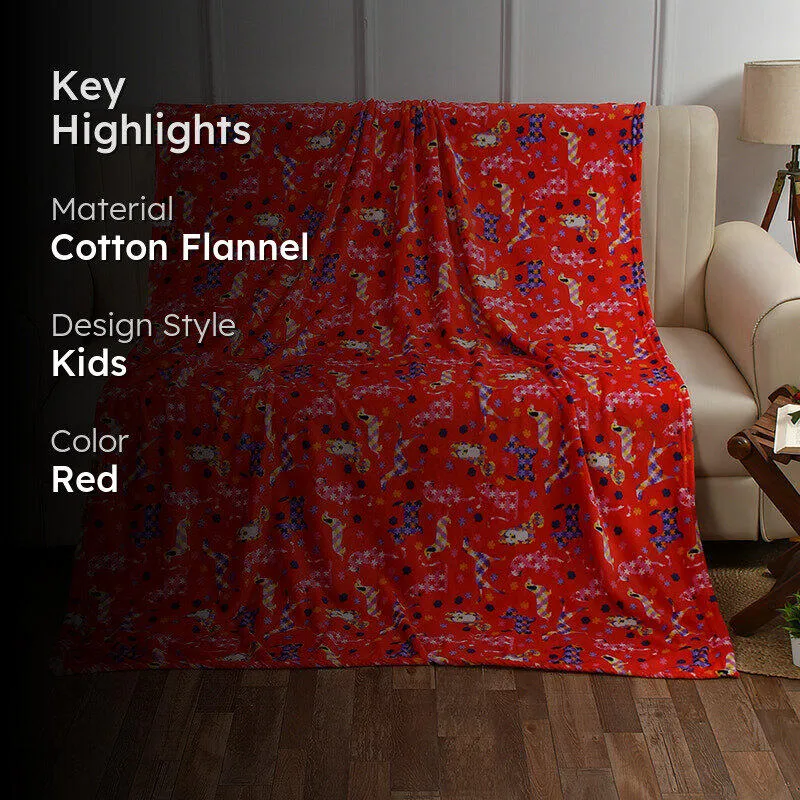 Soft Kitty Kids Throw - Red media 2
