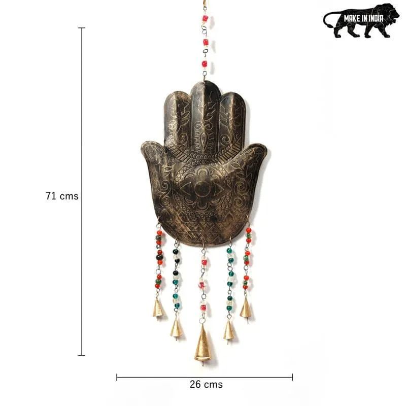 Hamsa Palm Metal Wall Accent media 4