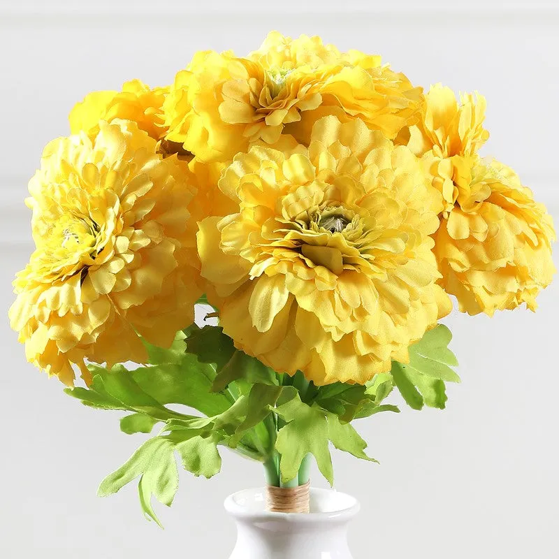 Marigold Artificial Flowers - Yellow media 4