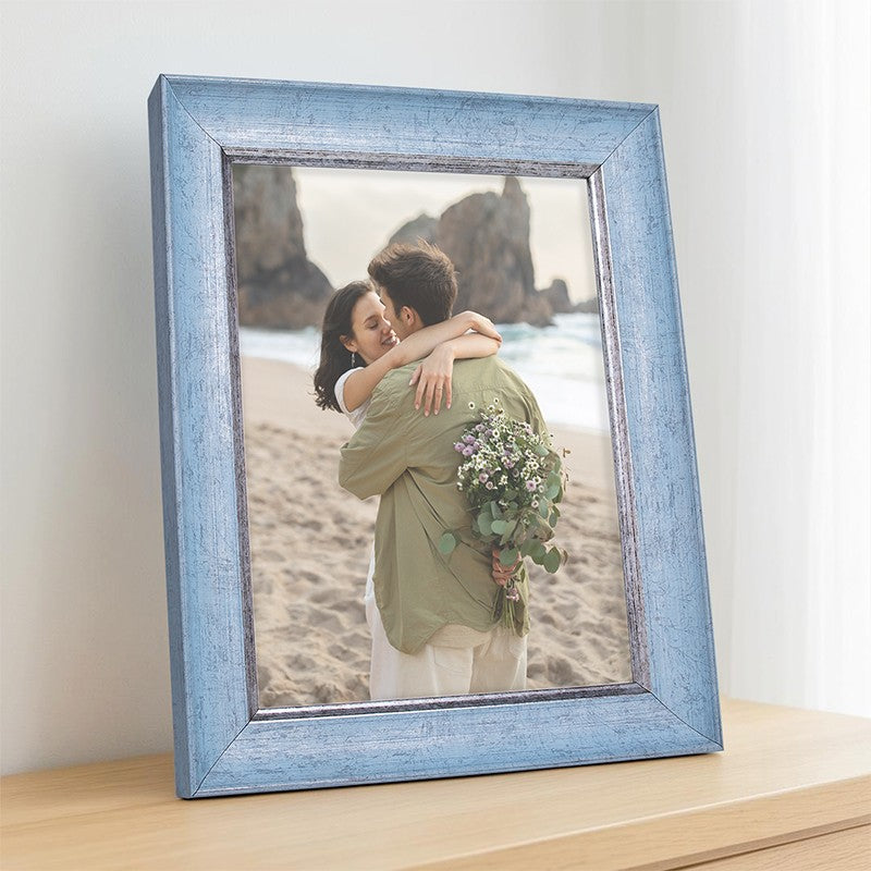 Elegant Vintage Style PVC Photo Frame - Blue media 5