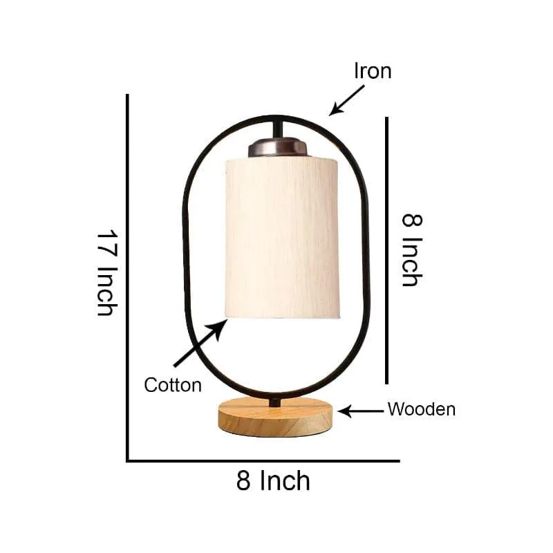 Radiant Echo Fabric Table Lamp - White media 5