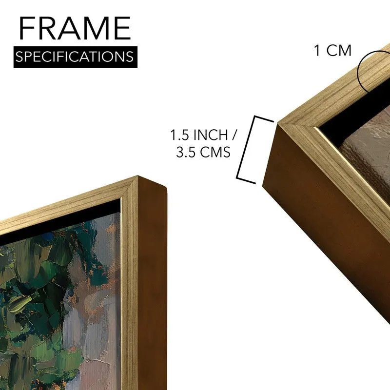 Afternoon Shadow Canvas Wall Painting With Frame media 8