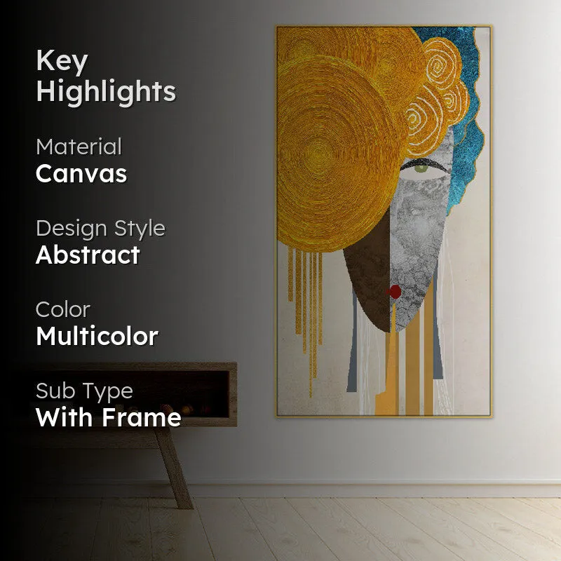 Abstract Minsha Canvas Wall Painting media 2