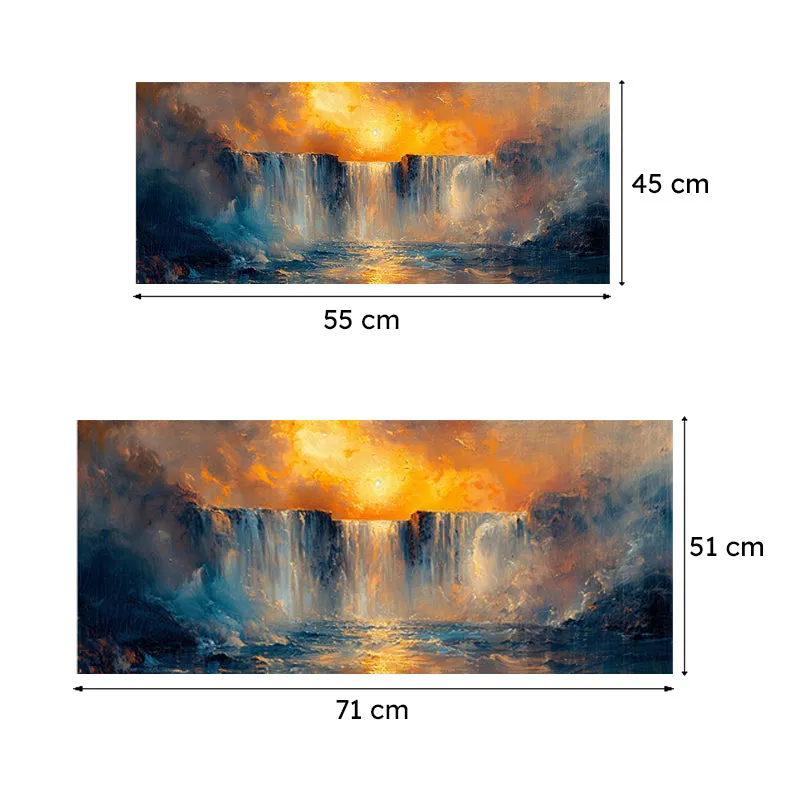 Misty Cascades Wall Painting media 6