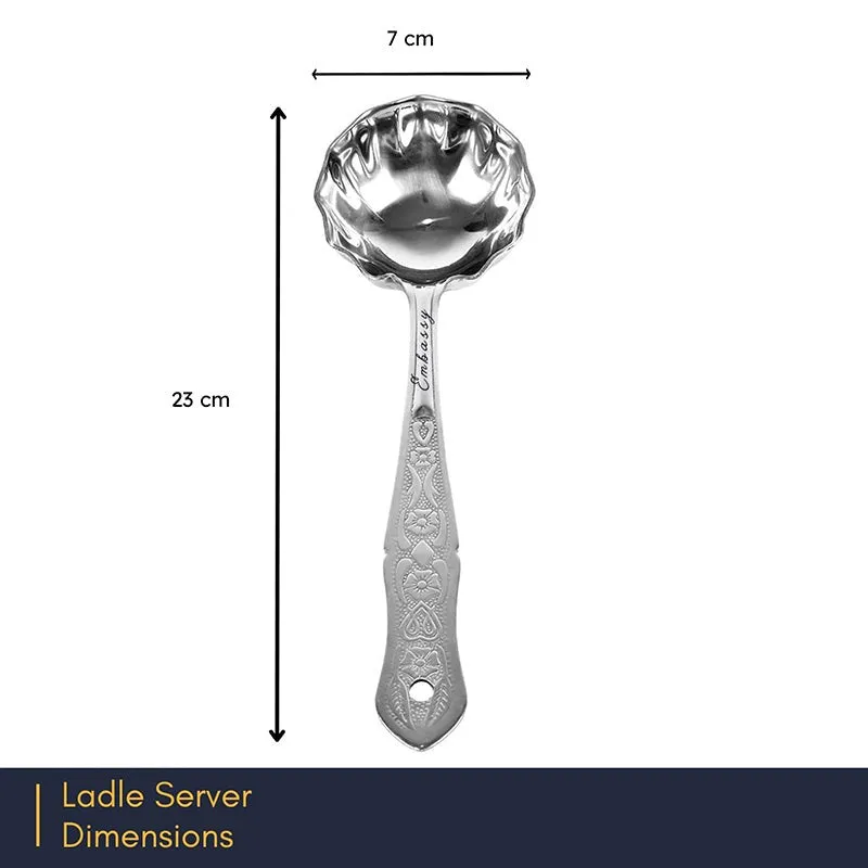 Premium Nijo Stainless Steel Kitchen Ladle - Dishwasher Safe media 3
