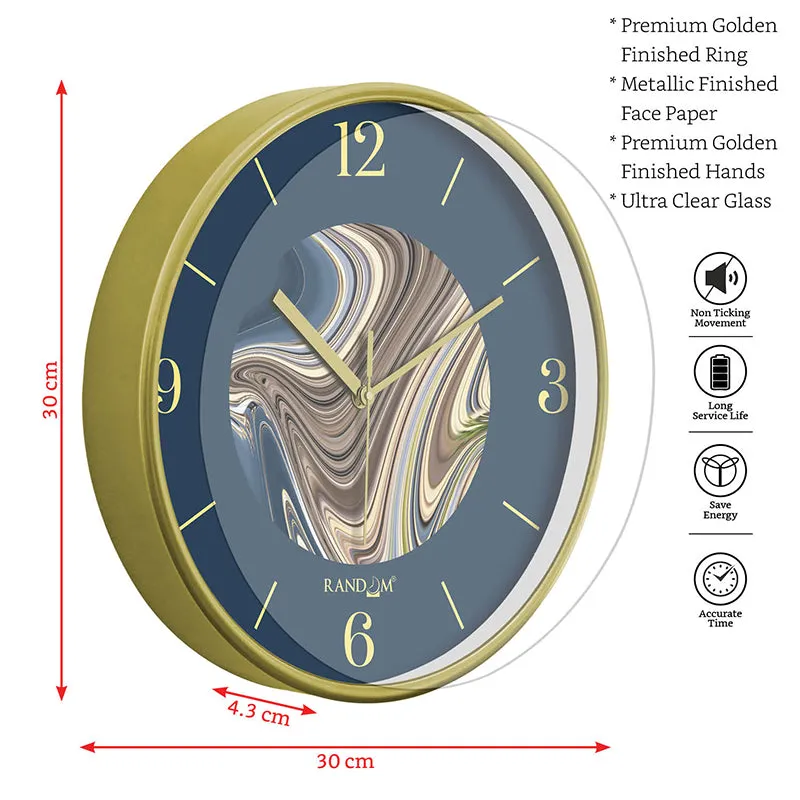 Hemera Swirl Wall Clock - Blue media 8