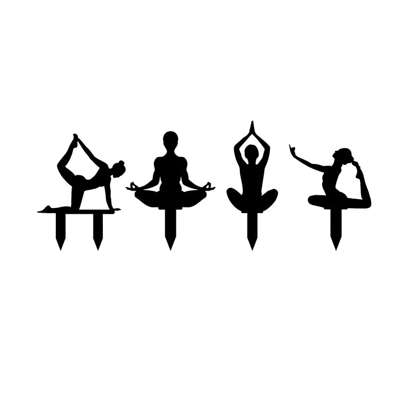Yoga Mantra Garden Stakes - Set Of Four media 3