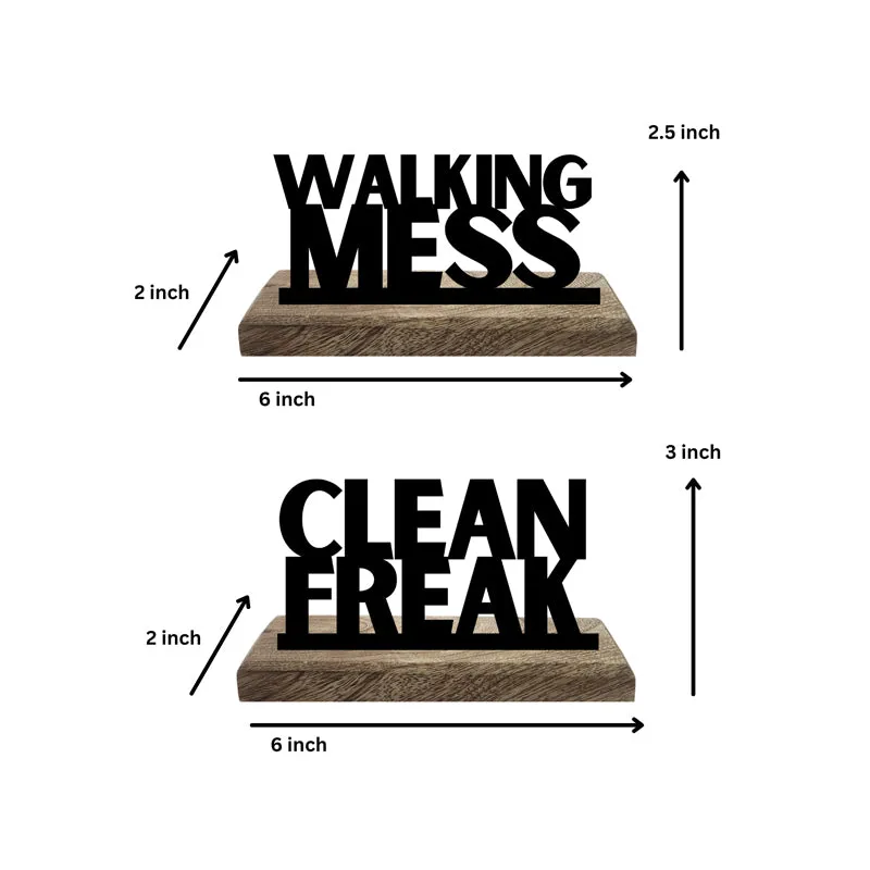 Walking Mess Typography Showpiece - Set Of Two media 5
