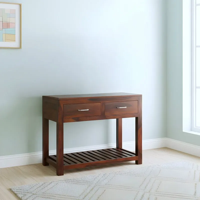 Wynex Sheesham Wooden Table - Brown media 3