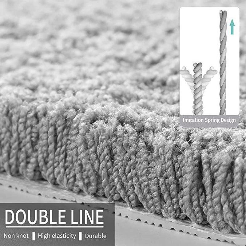 Zella Anti Skid Bath Mat (Silver) - Set Of Three media 6