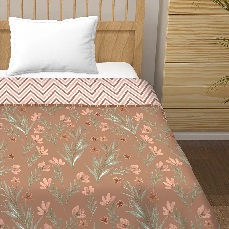 Bansuri Bliss Floral Cotton Dohar (Brown) - 210 TC media 3