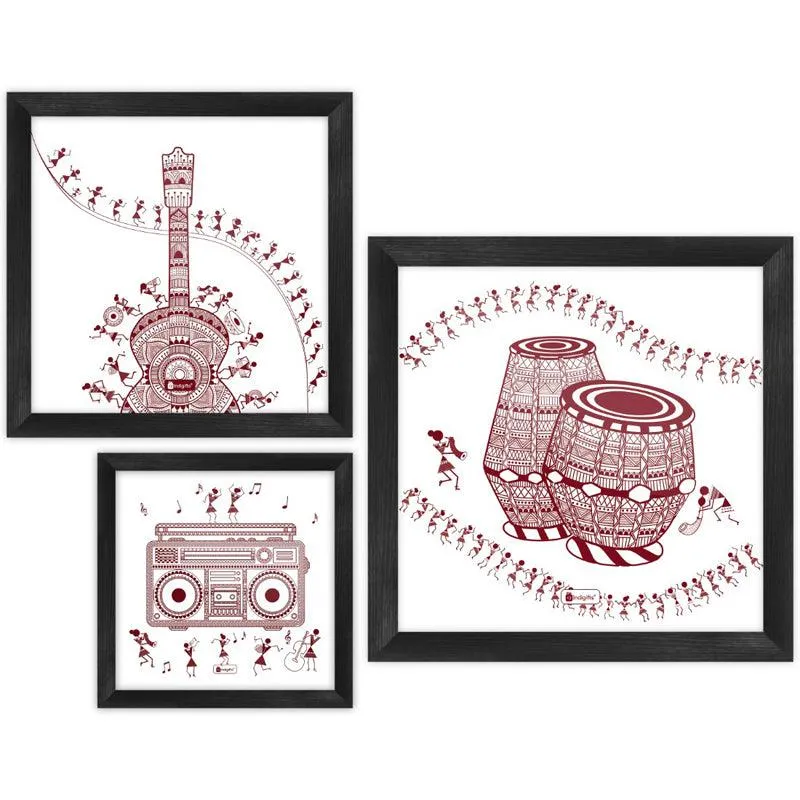 Symphony Of Folks Wooden Wall Art media 4