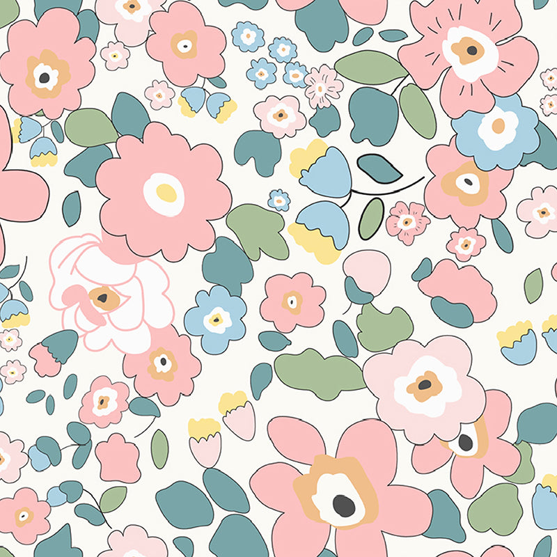 Flower Child Floral Microfiber Microfiber Bedsheet - 150 GSM media 6