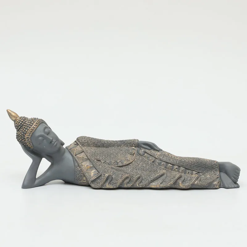 Buddha In Thought I Showpiece - Grey media 4