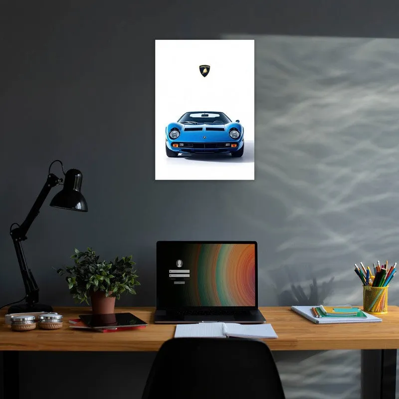 Lamborghini Blue Thunder Wall Poster media 3
