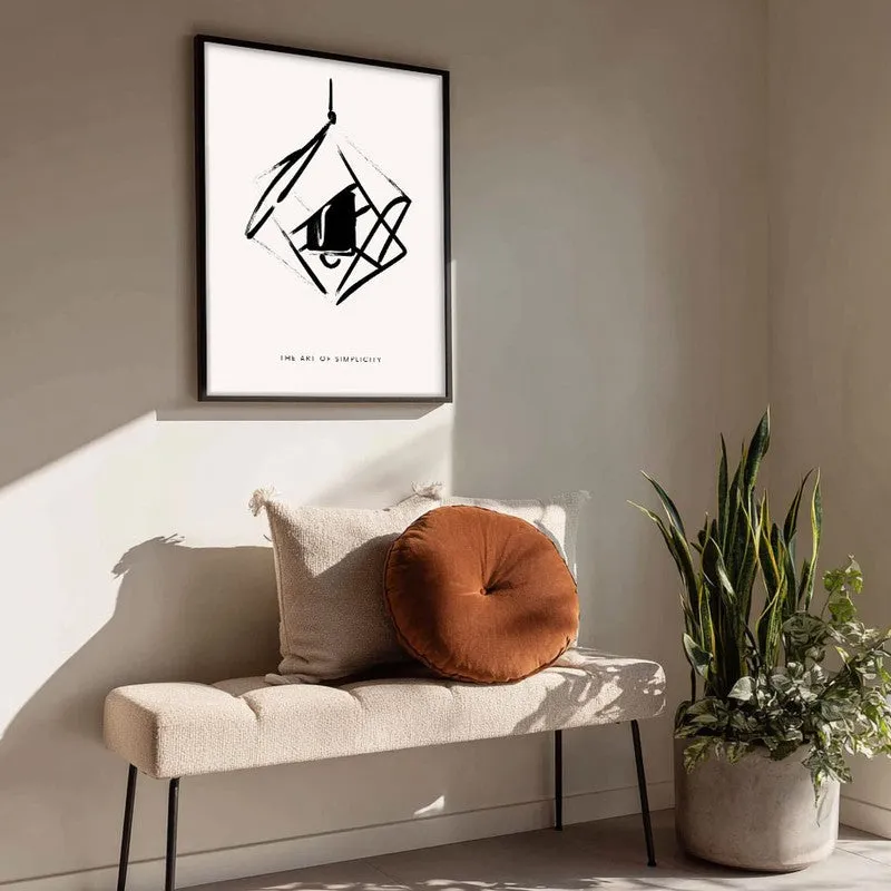 Suspended Calm Canvas Wall Painting With Black Frame media 4