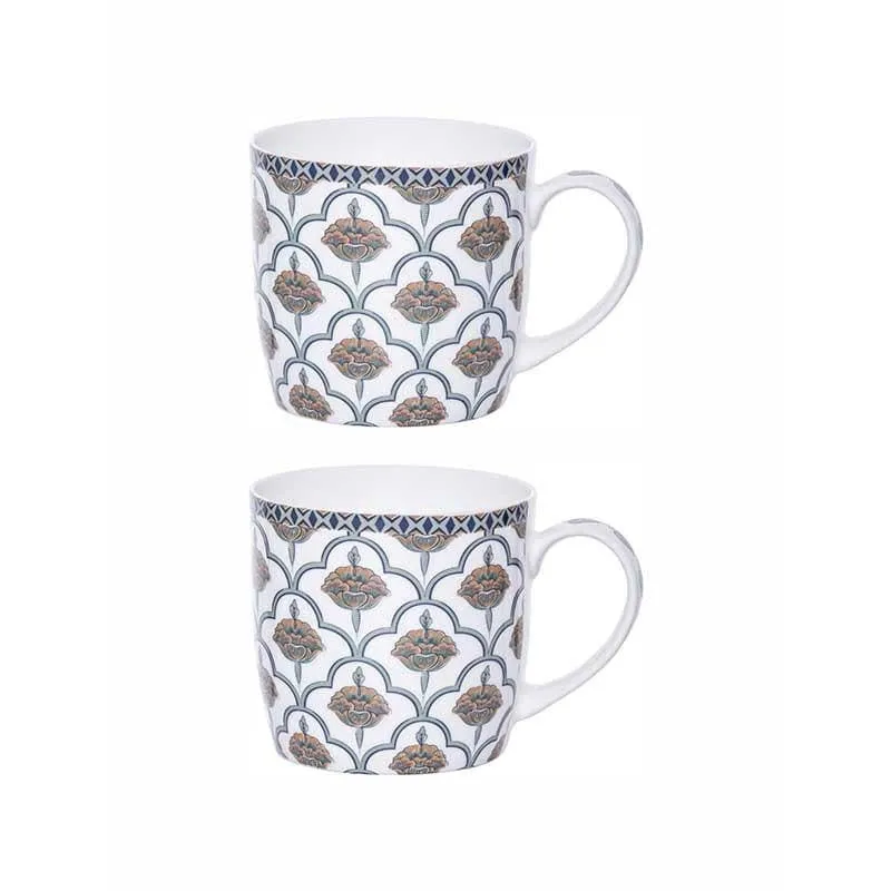 Mughal-E-Shaan Bone China Coffee Mug (320 mL Each) - Set of Two media 3