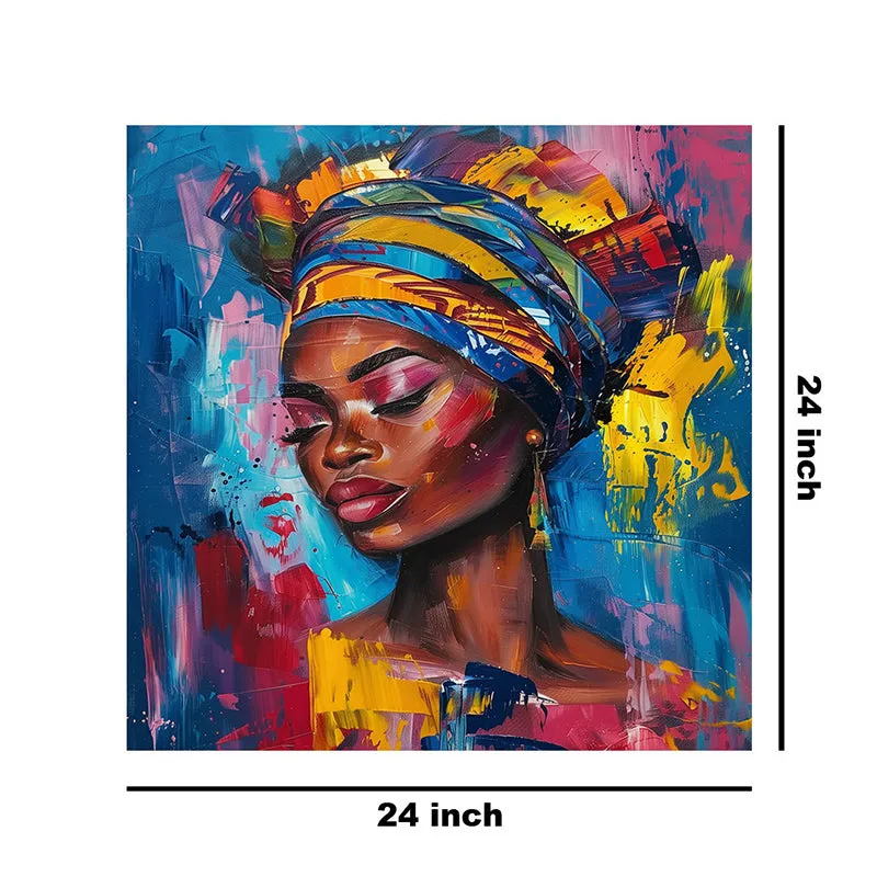 African Woman Wall Painting media 8