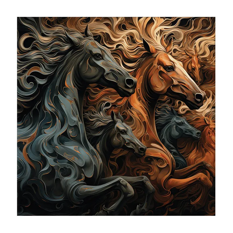 Ethereal Stallion Canvas Wall Painting media 3