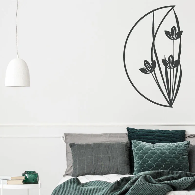 Tulip Flower Black Iron Wall Accent media 1