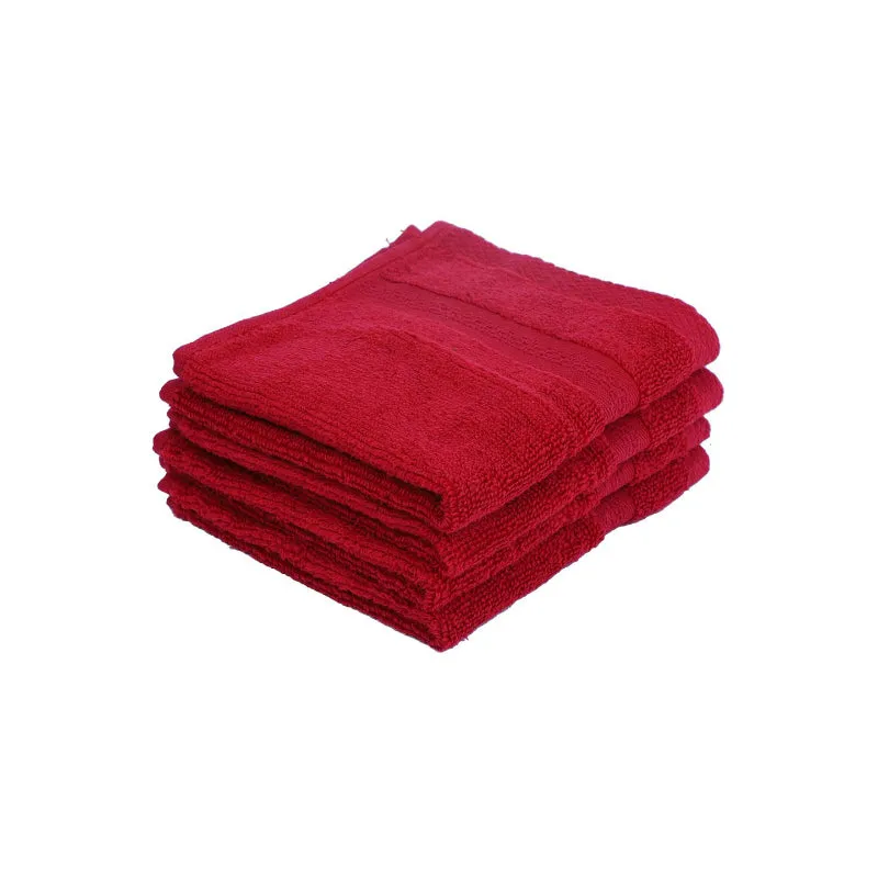 Miorah Face Towel (Red) - Set Of Four media 4