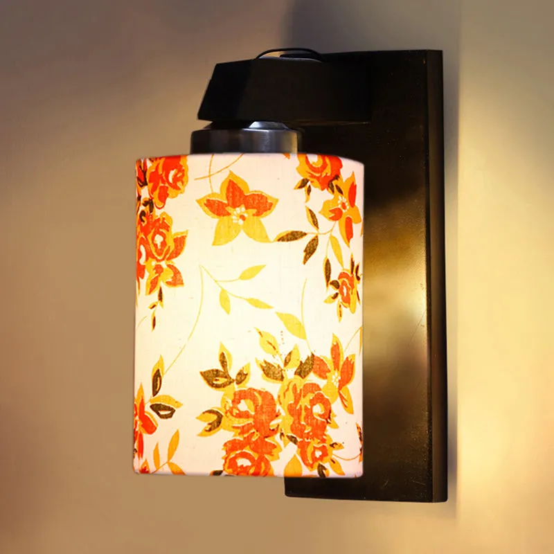 Eyrie Printed Wooden Wall Lamp - Orange media 5