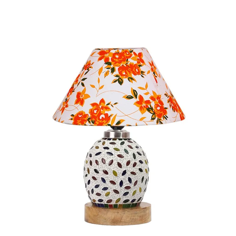 Elyra Fleur Cone Wooden Table Lamp - Multicolor media 5