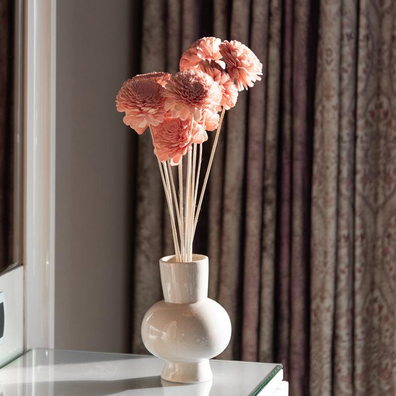 Blushing Pink Flower Stick - Set Of Ten media 4