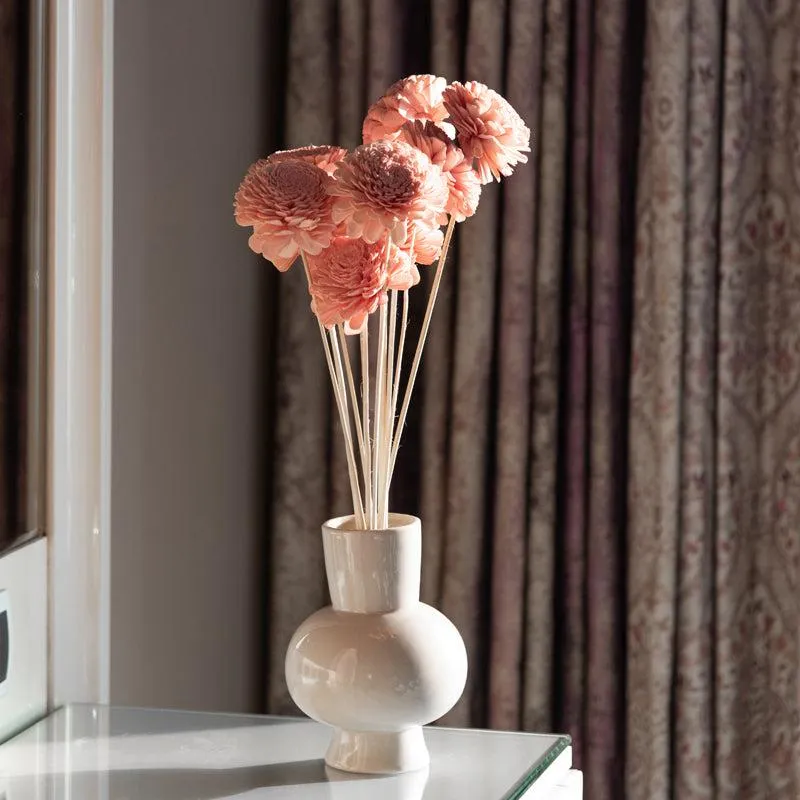 Blushing Pink Flower Stick - Set Of Ten media 4