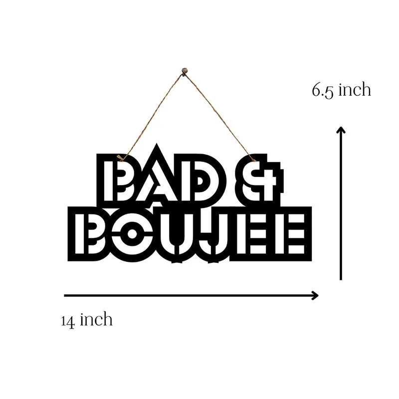 Bad & Boujee Mild Steel Wall Accent media 5