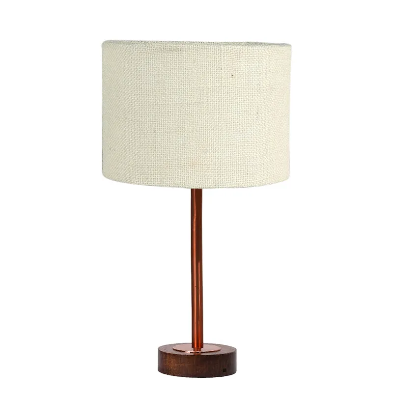 Sienna I Rodin Wooden Table Lamp - White,Copper,Brown media 4