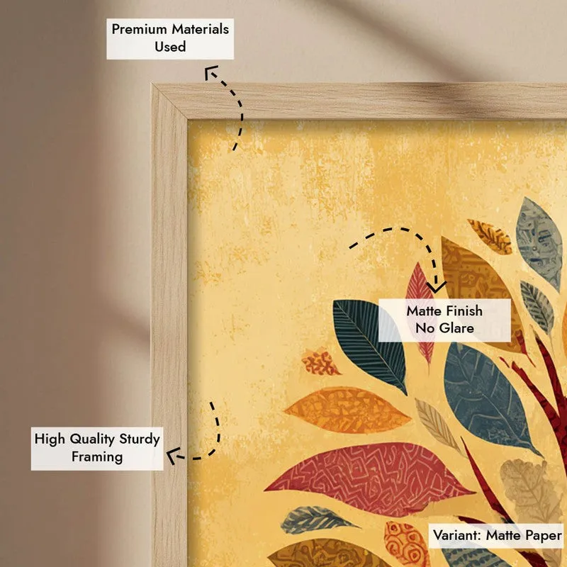 Vanira Canvas Wall Painting With Brown Frame media 9