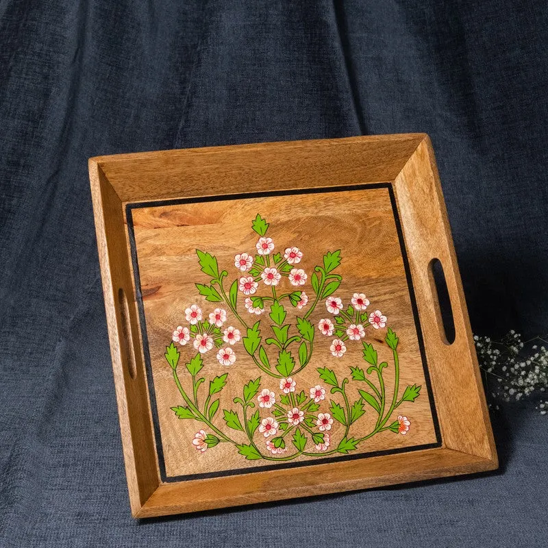 Florabelle Bloom Wooden Serving Tray media 7