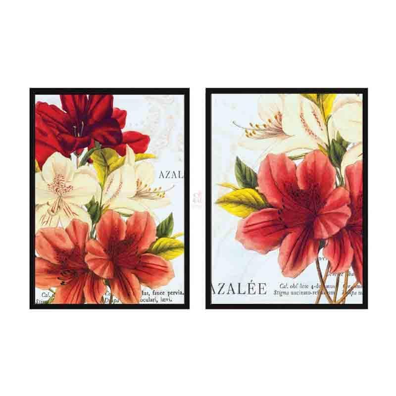 China Rose Canvas Wall Art - Set Of Two media 3