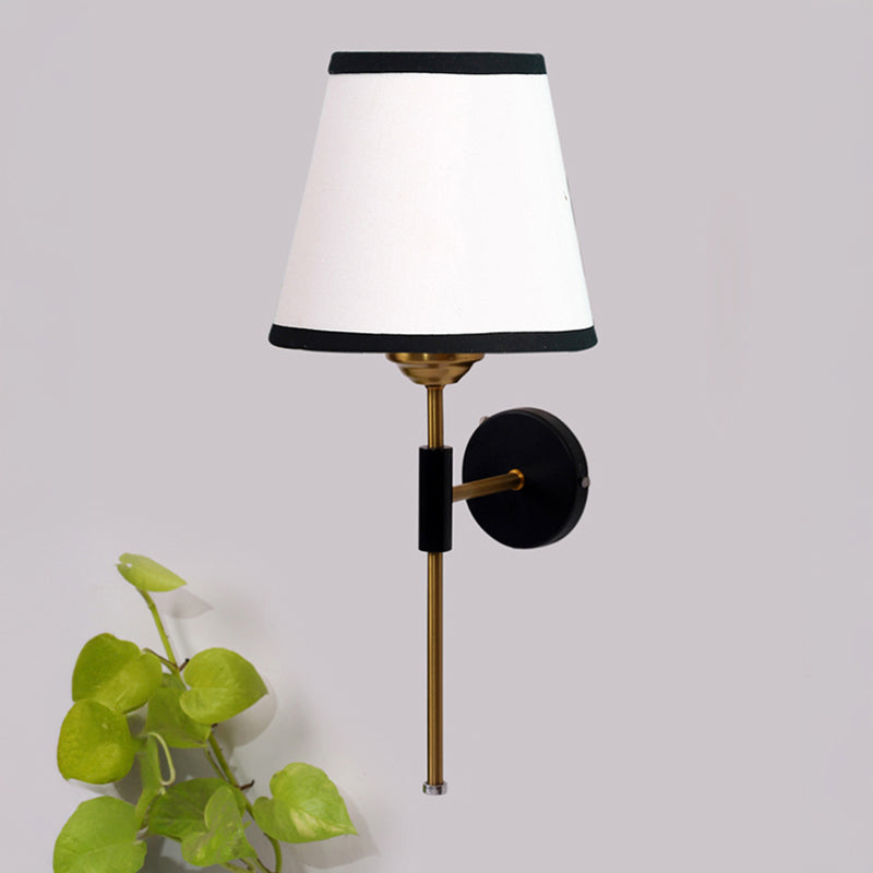 Beryll Edge Steel & Cotton Wall Lamp - White image 3