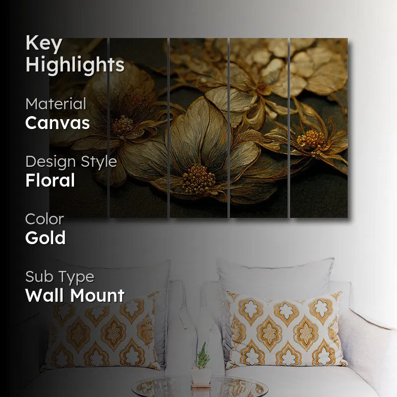 Auric Fiora III Canvas Wall Art - Set Of Five media 2