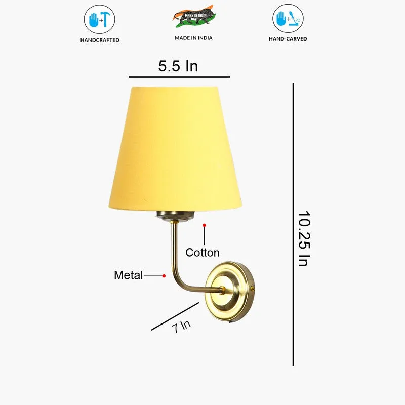 Lumoire Cone Metal Wall Lamp - Gold,Yellow media 8