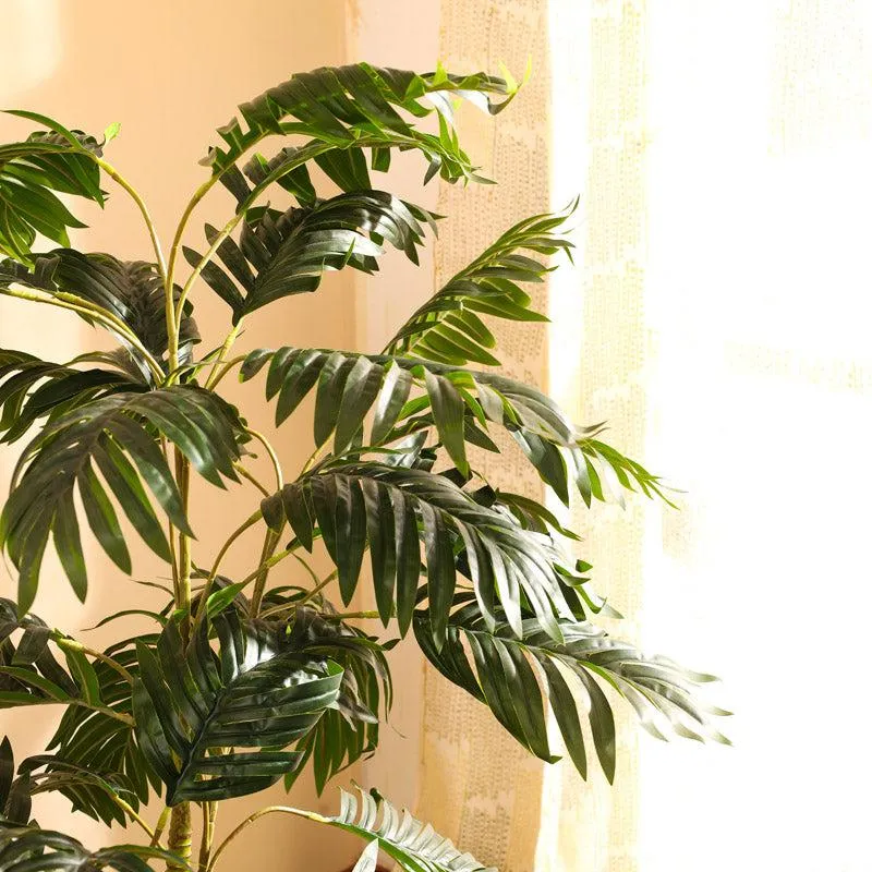 Artificial Areca Palm Plant With Black Plastic Pot - 3.9 Feet media 7