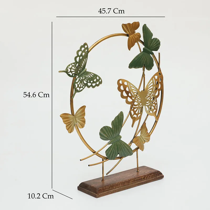 Botanic Mirage Metal & Wood Showpiece media 5
