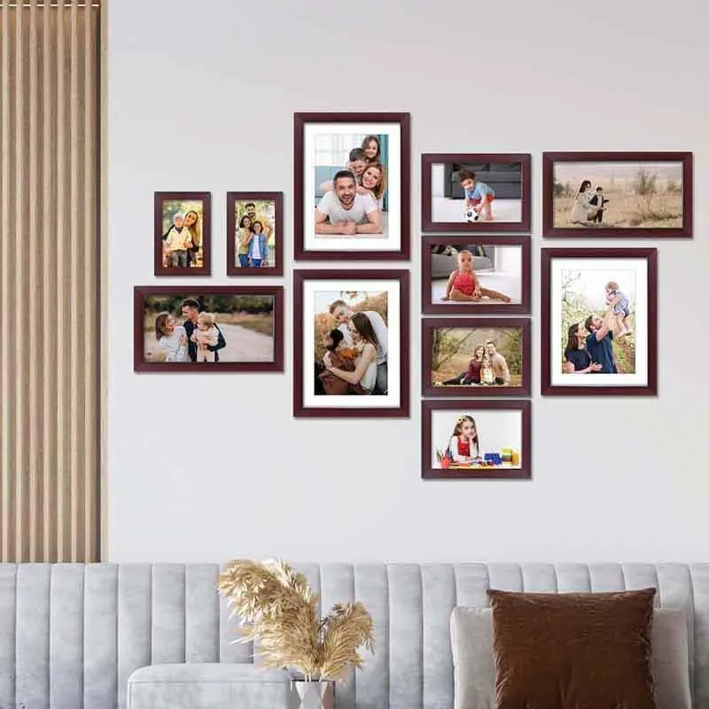 Memories By the Lane Wooden Photo Frames - Brown media 1
