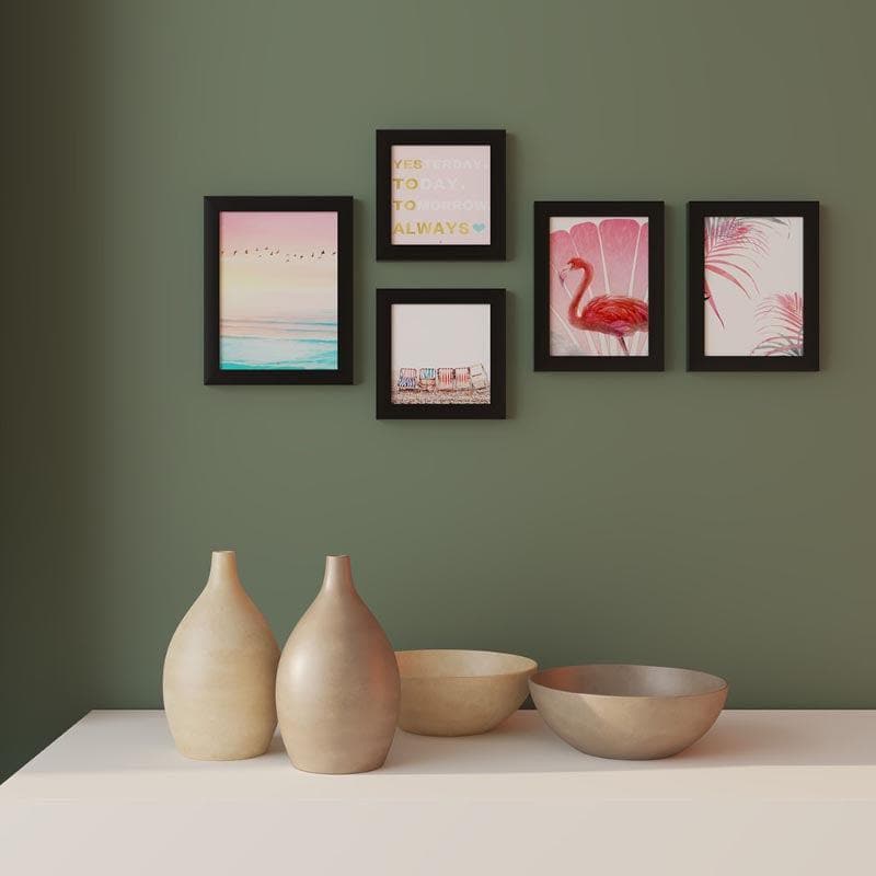 Painterly Flamingo Wall Art - Set Of Five