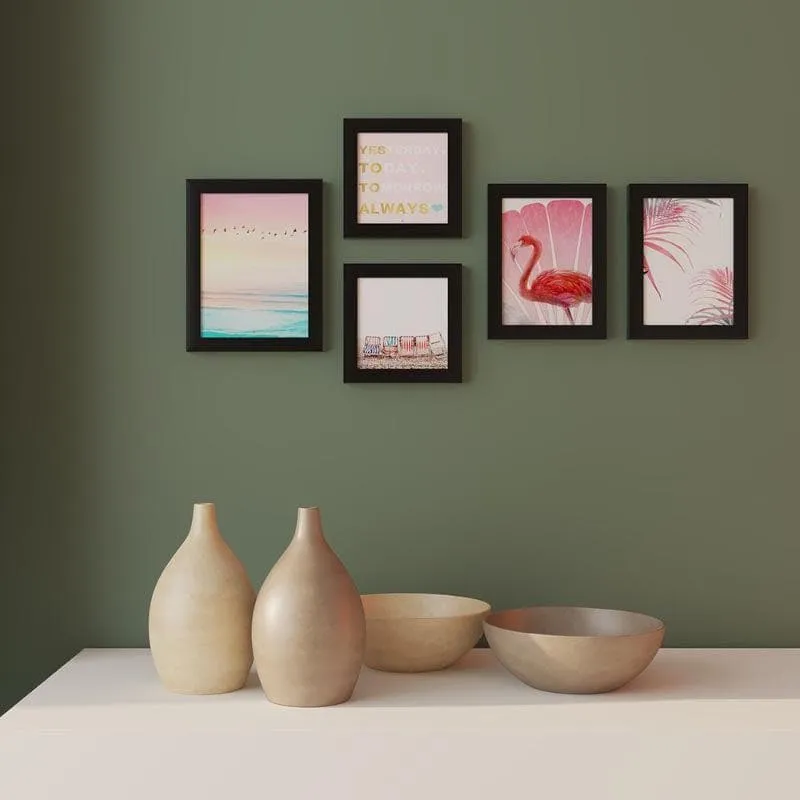 Painterly Flamingo Wall Art - Set Of Five media 1