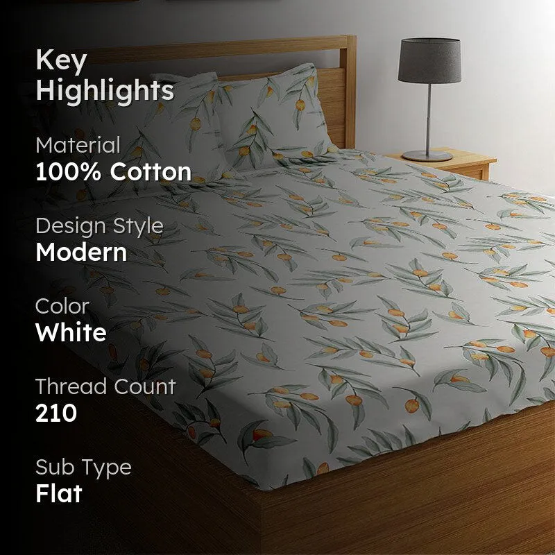 Cohen Floral Cotton Bedsheet - 210 TC media 2