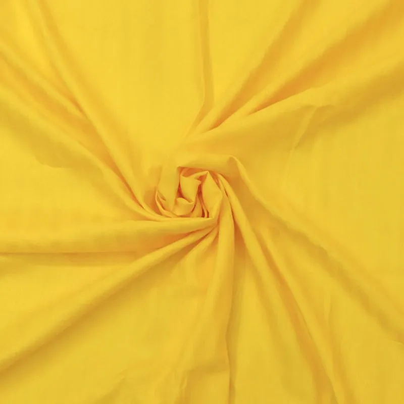 Le Coton Striped Solid Cotton Bedsheet (Yellow) - 250 TC media 5