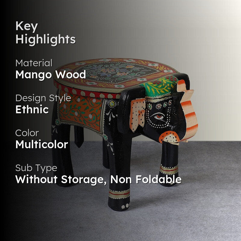Regal Hastina IV Mango Wood Stool media 2