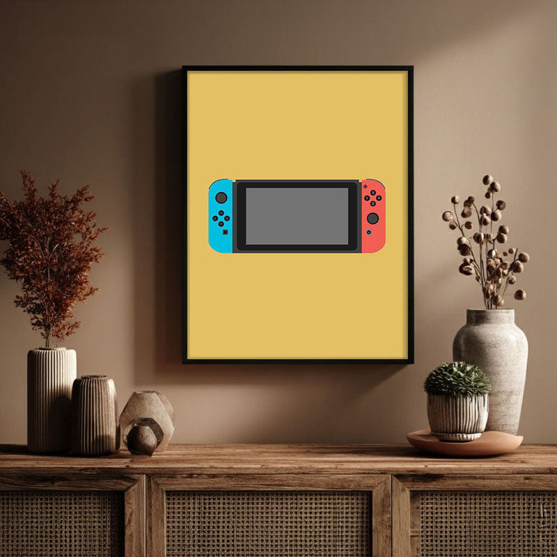 Control Shift Framed Canvas Wall Painting media 3