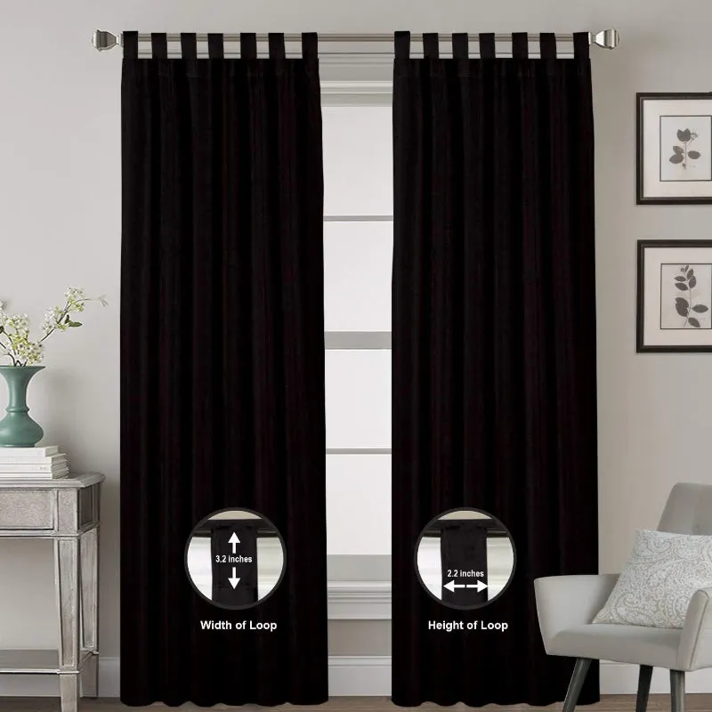 Esme Tab Top Medium Width Curtain - Black media 9