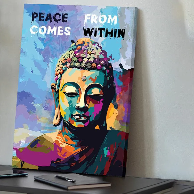 Buddha Space Canvas Wall Painting media 2